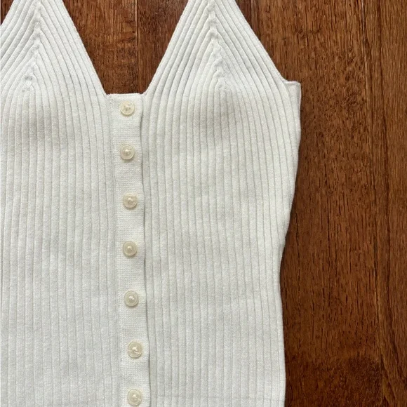NWOT Aerie Button Front Sweater Tank Top - Picture 6 of 6